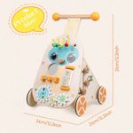 Caminador De Madera Para Bebés Canuan JS-push walker-JQR-1 Con Centro De Actividades
