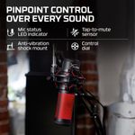 Microfono Gamer HyperX QuadCast 4P5P6AA USB con Soporte Antivibracion