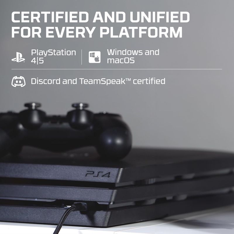 Microfono Gamer HyperX QuadCast 4P5P6AA USB con Soporte Antivibracion