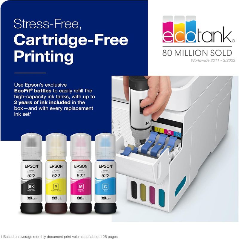 Impresora multifunción Epson EcoTank ET-4800 Wi-Fi Ethernet
