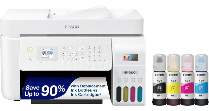 Impresora multifunción Epson EcoTank ET-4800 Wi-Fi Ethernet