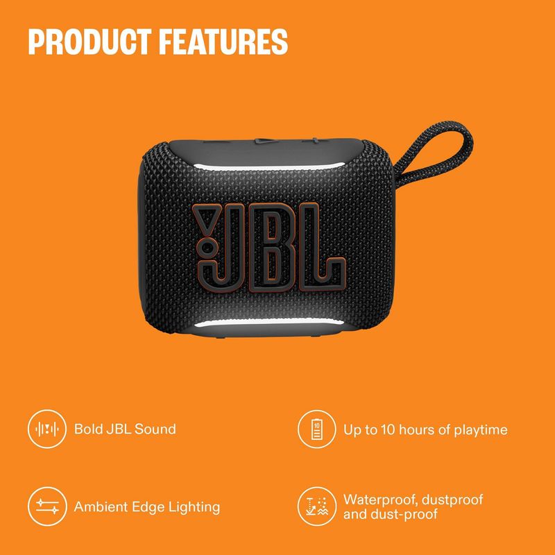 Parlante JBL Go 5 Bluetooth negro