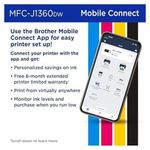 Impresora multifunción Brother MFC-J1360DW Wi-Fi dúplex