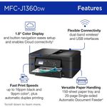 Impresora multifunción Brother MFC-J1360DW Wi-Fi dúplex