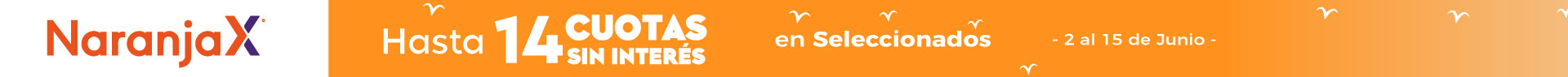 Hasta 14 cuotas sin interés con  Naranja  en productos Pardo
