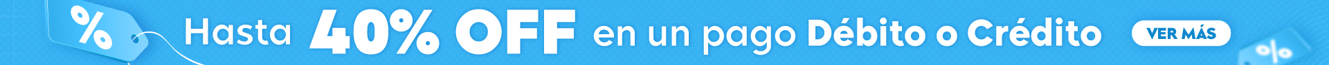 Hasta 40% Off en un pago con Debito y Crédito en Pardo 