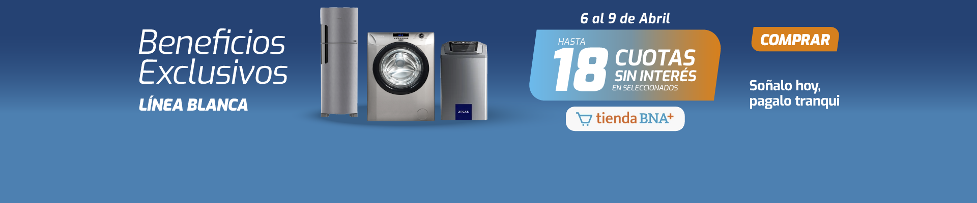 Hasta 18 cuotas sin interés en Tienda BNA con los mejores productos Pardo