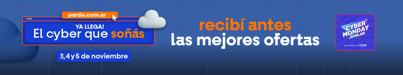 Recibí antes las mejores ofertas del CyberMonday